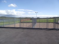 Outside exercise area at Lakeside Kennels & Cattery, Dungloe, Co. Donegal, Ireland